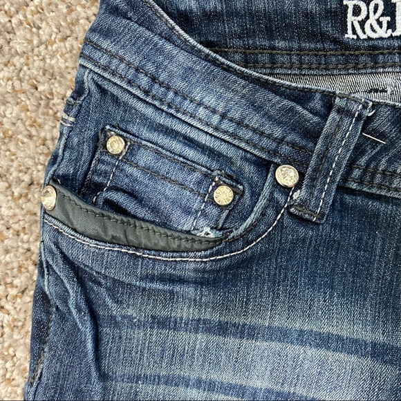 R&L Jeans Sz 7 Embellished rhinestone Pockets - Picture 13 of 14